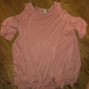 cold shoulder pomelo shirt